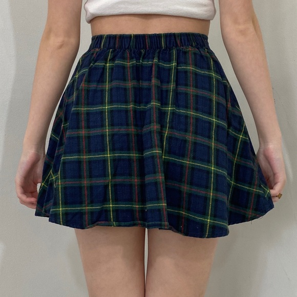 Pacsun Plaid Mini Button Up Skirt - Picture 4 of 4
